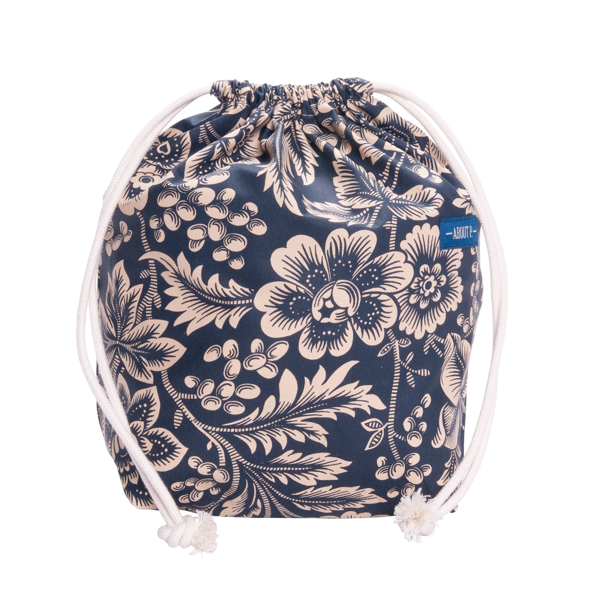 Aboutp original 100% cotton bread&toilette blue bag