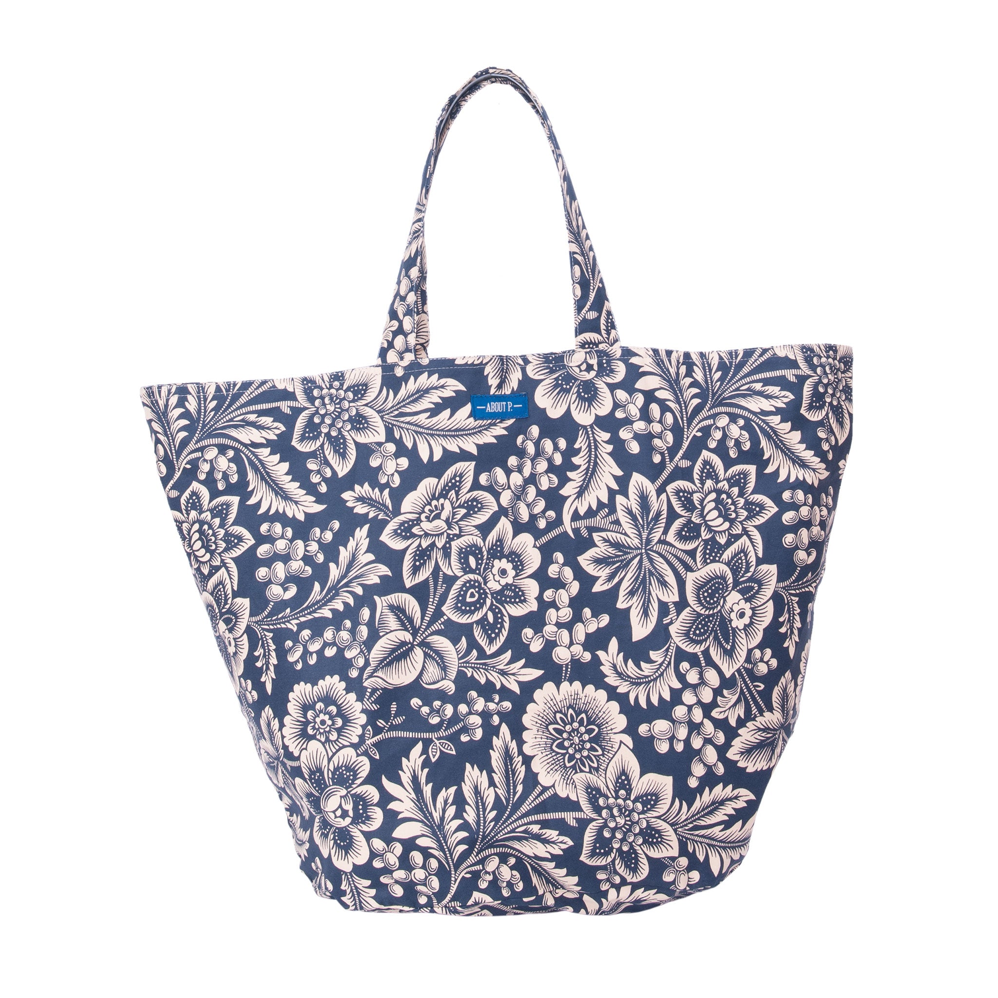 Aboutp original 100% cotton big blue bag